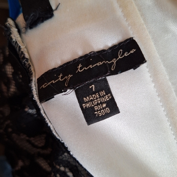 City triangles cocktail /prom dress lacy size 7 - Picture 6 of 8